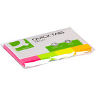 Zakadki indeksujce Q-CONNECT, papier, 20x50mm, 4x50 kart., mix kolorów