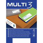 Etykiety uniwersalne MULTI 3, 210x297mm, prostoktne, biae 100 ark