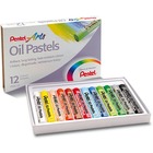 Kredki pastele olejne Pentel, 12 kolorw
