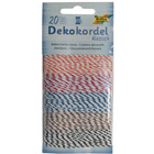 Sznurek dwukolorowy FOLIA PAPER Classic, 20m, 5 kolorów, twin-mix