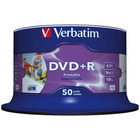 Pyta DVD+R VERBATIM AZO, 4, 7GB, prdko 16x, cake, 50szt., do nadruku