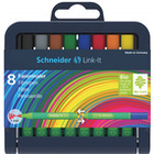 Flamaster SCHNEIDER Link-It, 1, 0mm, stojak - podstawka, 8szt. mix kolorów