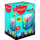 Flamastry COLORPEPS trjktne 72 szt. SCHOOL PACK Maped