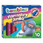 Flamastry trjktne Jumbo BAMBINO 10 kolorw