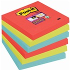 Bloczek samoprzylepny Postit Super Sticky, Bora Bora, 6 sztuk po 90 kartek / 76x76mm