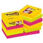 Karteczki samoprzylepne Post - it Super Sticky, 47,6 x 47,6mm, 12x90 kartek, Rio de Janeiro