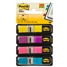Samoprzylepne zakadk Indeksujce Postit wskie 4 kol. po 35 szt., neonowe