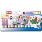 Farby w sztyfcie Playcolor Textil One, 12 kolorów