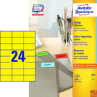 Etykiety AVERY ZWECKFORM trwae kolorowe A4, 100 ark./op., 70 x 37 mm, óte