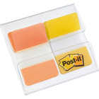 Zakadki indeksujce POST-IT® do archiwizacji (686-OY), PP, silne, 38x25, 4mm, 2x8 kart., mix kolorów