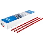 Grzbiety plastikowe 5 mm, 100 szt., czerwony