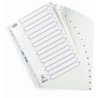 Przekadki numeryczne Strong Line A4, PP, biae, 10 szt., 1 - 15 indeksw