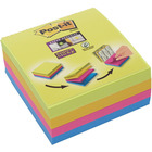 Multi kostka samoprzylepna POST-IT® Super Sticky (2014-SC-BYFG), 76x76mm, 4x75 kart., mix kolorów