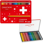 Kredki CARAN D'ACHE Swisscolor Aquarelle, z efektrm akwareli, szecioktne, 30szt., mix kolorów