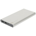 Portable PowerBank 10000mAh; wyjcia 1 x 2.1A, 1 x 1.0A, 5V; GP BATTERIES, srebrny