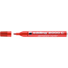 Marker permanentny e-2000c EDDING, 1, 5-3 mm, czerwony