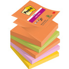 Karteczki samoprzylepne Post-it® Super Sticky Z-Notes, BOOST, 76x76mm, 5x90 kart.