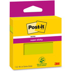 Karteczki samoprzylepne Post-it Super Sticky, 76x76mm, 90 kart., neonowe óte