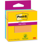 Karteczki samoprzylepne Post-it Super Sticky, 76x76mm, 3x45 kart., pomaraczowe