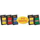 Zakadki indeksujce Post-it® (680-P5), zestaw promocyjny, 25, 4x43, 2mm, 3x50 + 2x50 GRATIS, mix kolorów