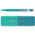 Dugopis CARAN D'ACHE 849 Paul Smith Edycja 4, M, w pudeku, Cyan/Steel