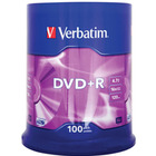 Pyta DVD+R VERBATIM AZO, 4, 7GB, prdko 16x, cake, 100szt., srebrny mat
