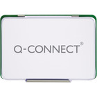 Poduszka do stempli Q-CONNECT, z tuszem, 110x70mm, metalowa, zielona