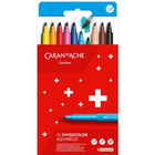 Flamastry akwarelowe CARAN D'ACHE Swisscolor, 10 szt., mix kolorów