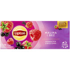 Herbata LIPTON owocowa, malina i bez, 20 torebek