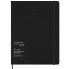 Kalendarz MOLESKINE Pro Smart 2025, 12M, XL, twarda oprawa, 19x25cm, czarny