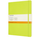 Notes MOLESKINE Classic XL (19x25cm), w linie, mikka oprawa, 192 strony, lemon green