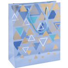 Torebka na prezenty DONAU HOME, laminowana, 25x30x10cm, caoroczna, sznurek, mix wzorów