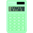 Kalkulator kieszonkowy DONAU TECH, 8-cyfr. wywietlacz, wym. 97x60x10 mm, jasnozielony