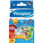 Plastry dziecice VISCOPLAST Zwierzta, 72x25mm, 20 szt., pudeko