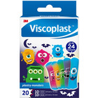 Plastry dziecice VISCOPLAST Monsters, 2 rozmiary, 20 szt., pudeko