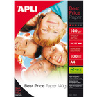 Papier fotograficzny APLI Best Price Photo Paper, A4, 140gsm, byszczcy, 100ark