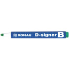 Marker do tablic DONAU D-Signer B, okrgy, 2-4mm (linia), zielony