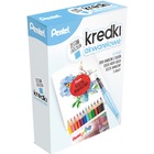 Zestaw kredek Pentel, z bloczkiem akwarelowym
